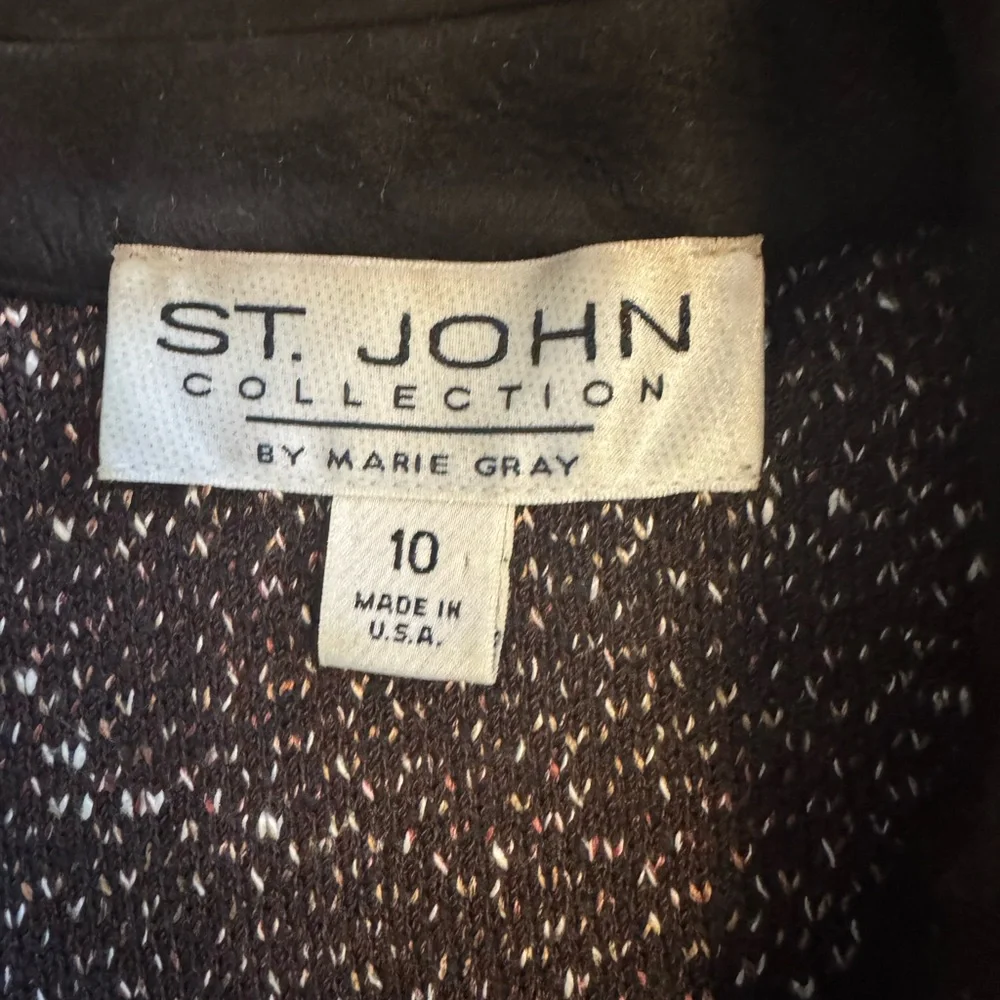 St. John Collection by Marie Gray knit blazer Size 10 - Picture 2 of 11
